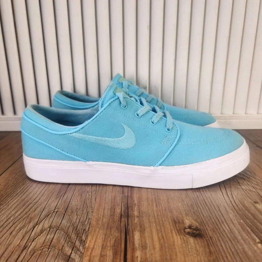 Nike SB Zoom Janoski Womens Sz 8 Vivid Sky Blue Skater Sneakers Shoes 855628-447